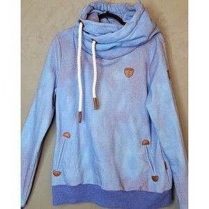 Wanakome Blue Hoodie with Brown Accents